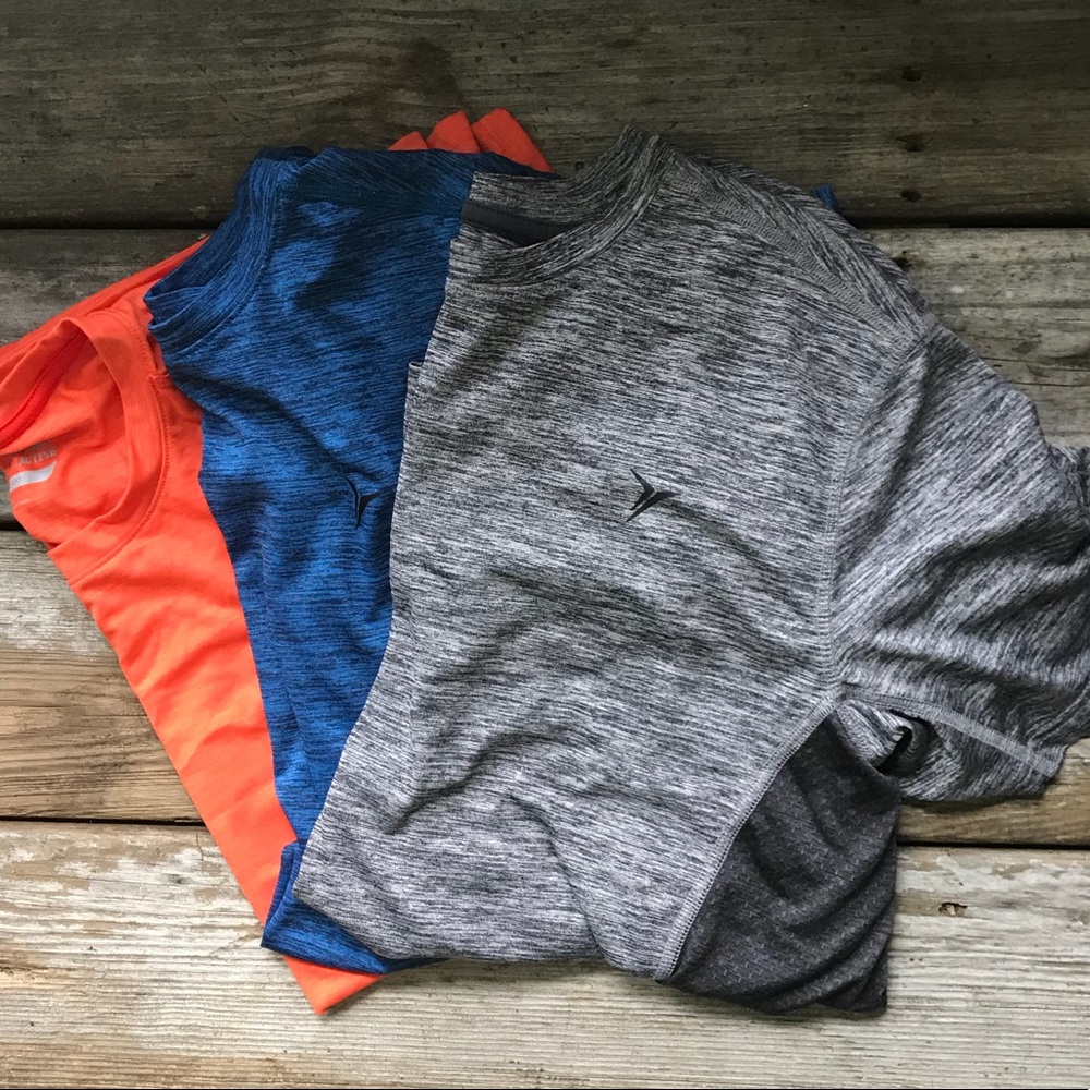 Three Men's Old Navy Active Workout Tees